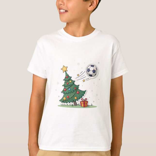 Camiseta Christmas tree and soccer (Anverso)