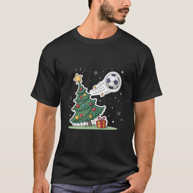 Camiseta Christmas tree and soccer (Anverso)