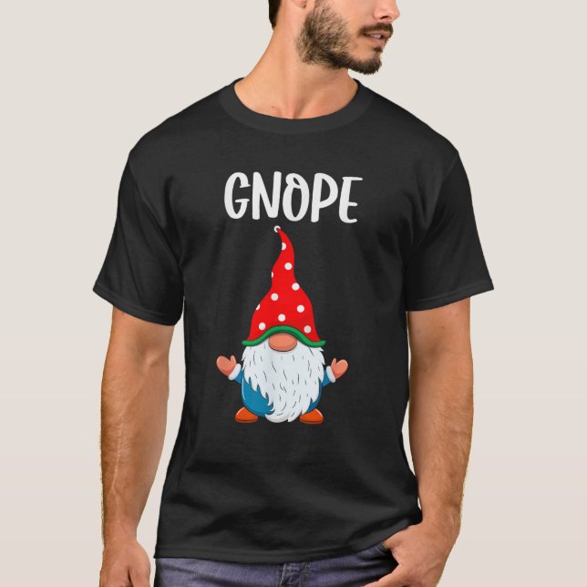 Camiseta Christmas Tree Cute Gnomes Family Matching Novelty (Anverso)