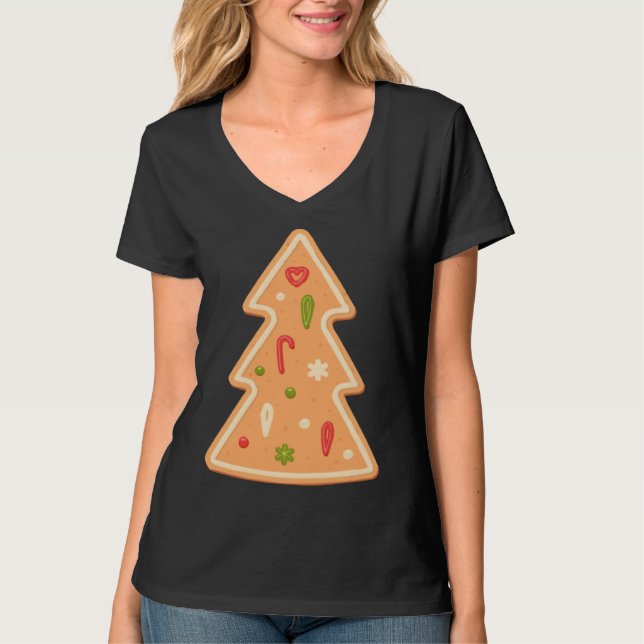 Camiseta Christmas Tree Gingerbread cake Xmas (Anverso)