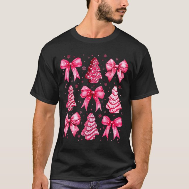 Camiseta Christmas Tree Nk Cake Coquette Christmas Xmas Gir (Anverso)