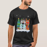 Camiseta Christmas Tree Snowman Reindeer Book Stack Tee Lib<br><div class="desc">Christmas Tree Snowman Reindeer Book Stack Tee Librarian</div>