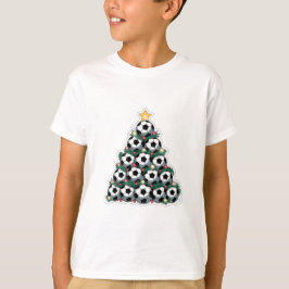 Camiseta Christmas Tree with Soccer Balls