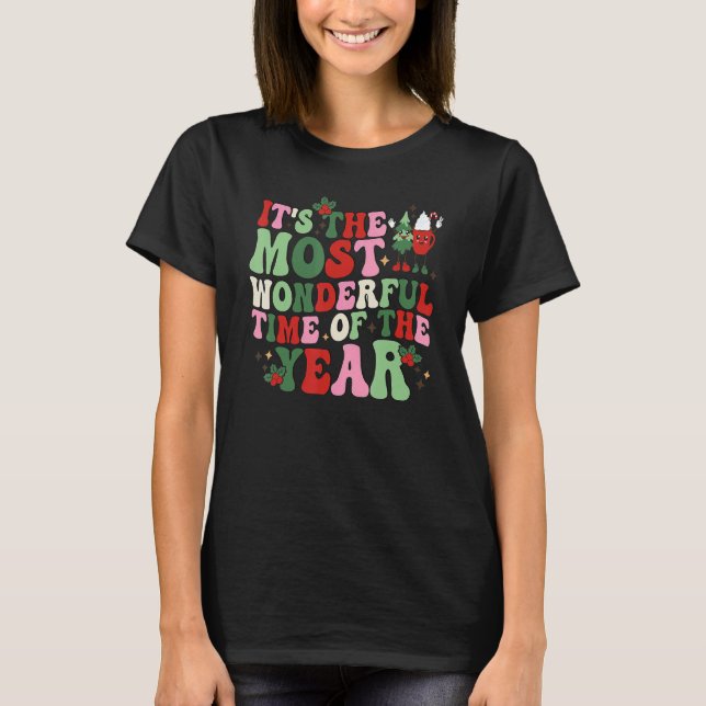 Camiseta Christmas Trees It's The Most Wonderful Time Of Th (Anverso)