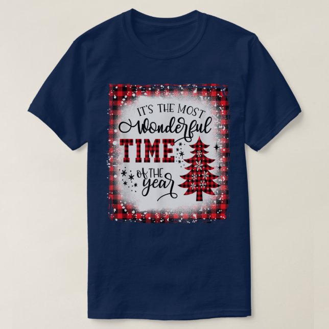 Camiseta Christmas Trees It's The Most Wonderful Time Of Th (Diseño del anverso)