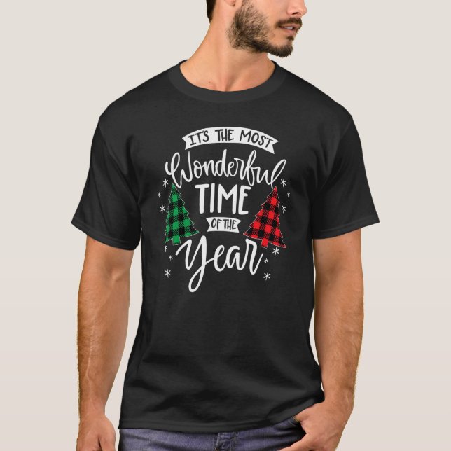 Camiseta Christmas Trees It's The Most Wonderful Time Of Th (Anverso)