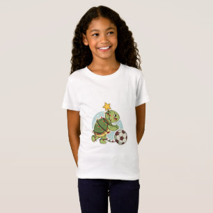 Camiseta Christmas Turtle with Soccer Ball