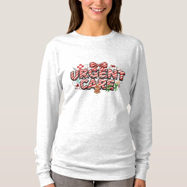 Camiseta Christmas Urgent Care Long Sleeve  (Anverso)