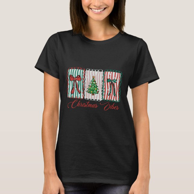 Camiseta Christmas Vibes Festive Holiday Design (Anverso)