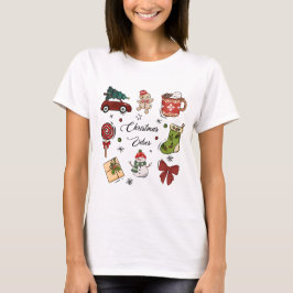 Camiseta Christmas Vibes Holiday Sticker Pack