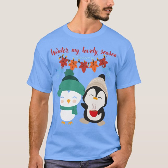Camiseta Christmas Vibes Men’s T-Shirt | Festive Holiday  (Anverso)