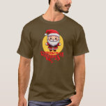 Camiseta Christmas Vibes Santa Claus Cartoon - Festive<br><div class="desc">Celebrate the magic of the holiday season with this charming Christmas Vibes Santa Claus Cartoon design. Featuring a joyful Santa Claus dressed in his traditional red and white suit, standing in front of a vibrant yellow circular background, this design exudes festive cheer. The bold, red 'CHRISTMAS VIBES' text adds a...</div>