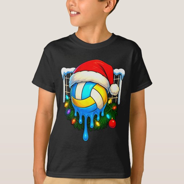 Camiseta Christmas Volleyball Drip Ice Cream Drip Xmas  (Anverso)