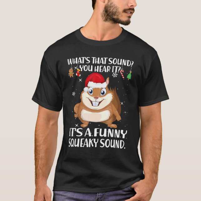 Camiseta Christmas What's That Sound You Hear It Squirrel S (Anverso)