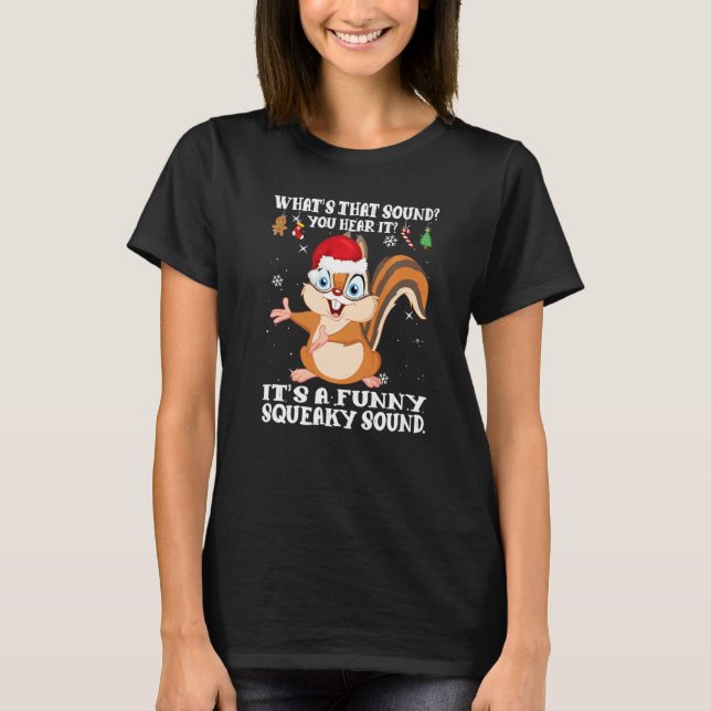 Camiseta Christmas What's That Sound You Hear It Squirrel S (Anverso)