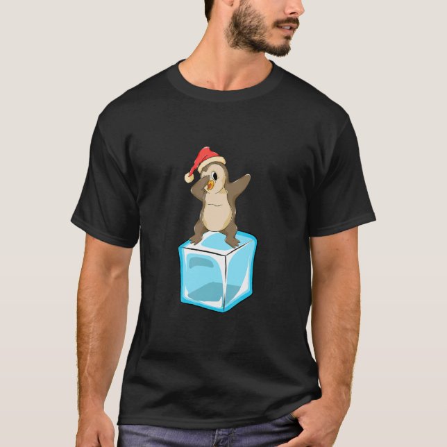 Camiseta Christmas winter Christmas Xmas penguin dab Christ (Anverso)