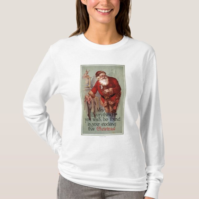 Camiseta ChristmasFinding todo en usted media (Anverso)