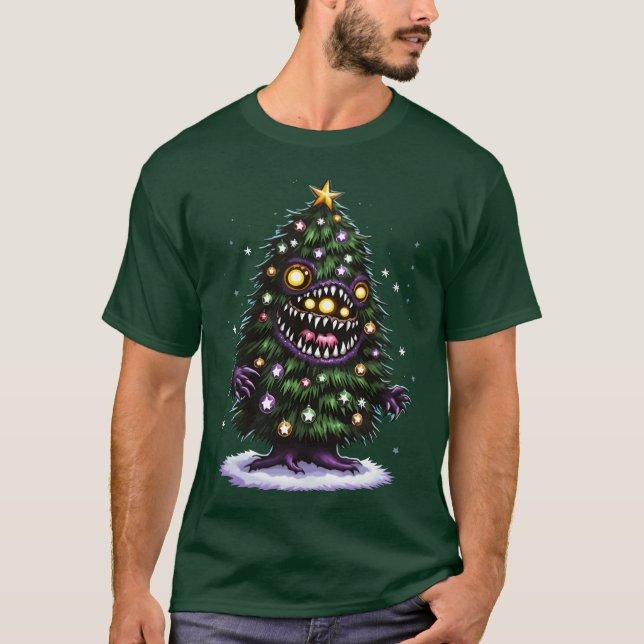 Camiseta Christmasree Monster chica (Anverso)