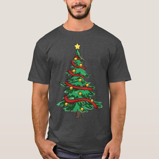 Camiseta Christmasree Navidades vintage (Anverso)