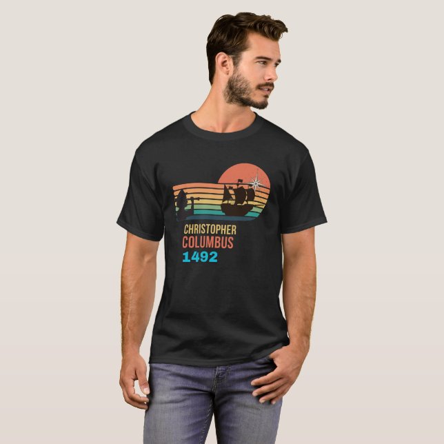 Camiseta Christopher Columbus day history (Anverso completo)