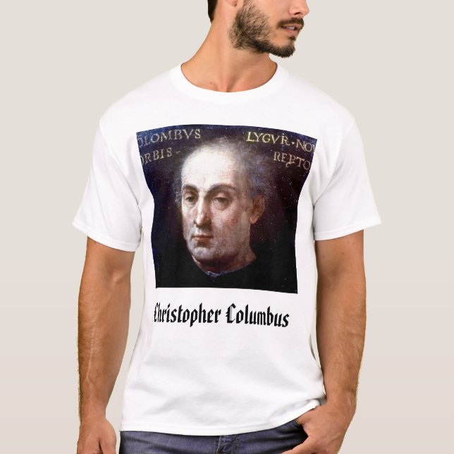 Camiseta ChristopherColumbus, Cristóbal Colón (Anverso)