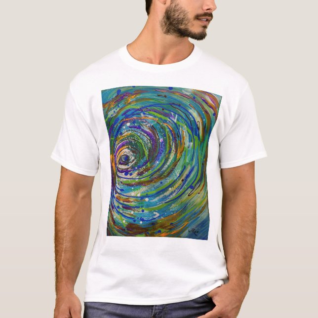 Camiseta Chroma Vortex Resumen arte (Anverso)