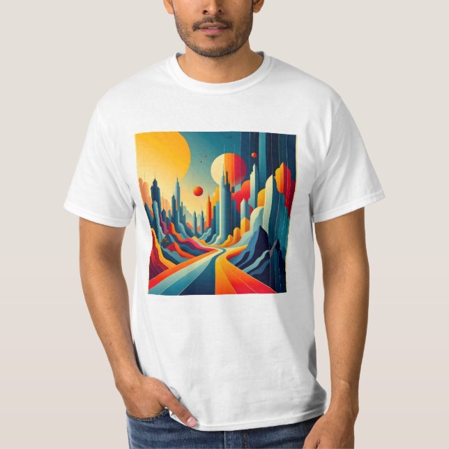 Camiseta Chromatic Cityscape (Anverso)