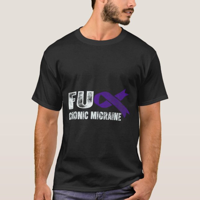 Camiseta Chronic Migraine Awareness Suprt Chronic Migraine  (Anverso)