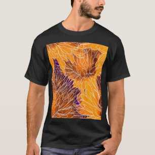 Camiseta Chrysanthemum japonés: Patrulla acuarela sin mar