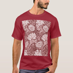Camiseta Chrysanthemum Maroon, William Morris