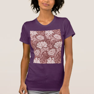 Camiseta Chrysanthemum Maroon, William Morris
