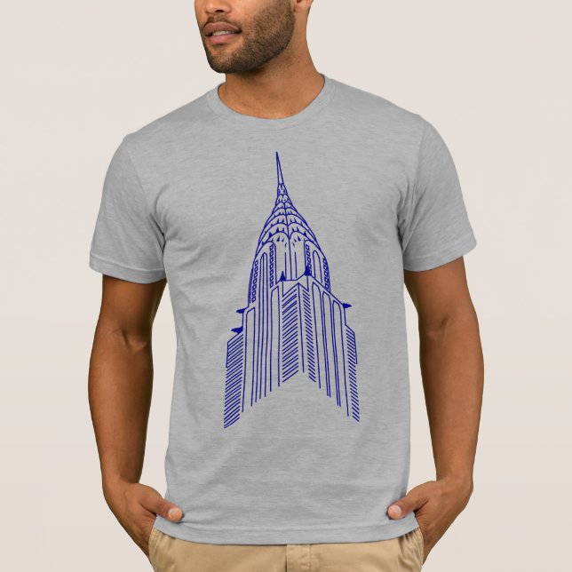 Camiseta Chrysler building outline shirt (Anverso)