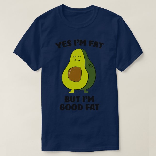 Camiseta Chubby Aguacate Grasa Sí Ix27m Grasa Pero Ix27m Bu (Diseño del anverso)