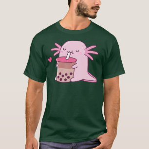 Camiseta Chubby Axolotl disfruta del té de la burbuja
