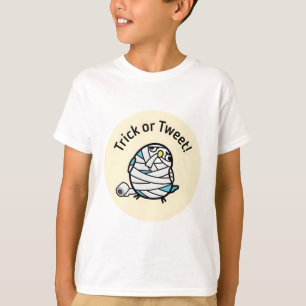 Camiseta Chubby Bird Halloween Mummy Lovebird