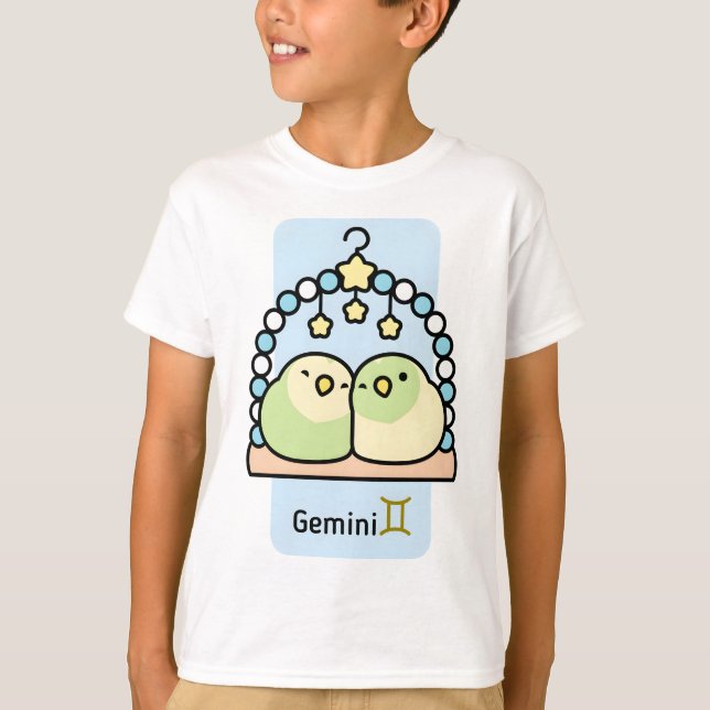 Camiseta Chubby Bird Zodiac Gemini (Anverso)