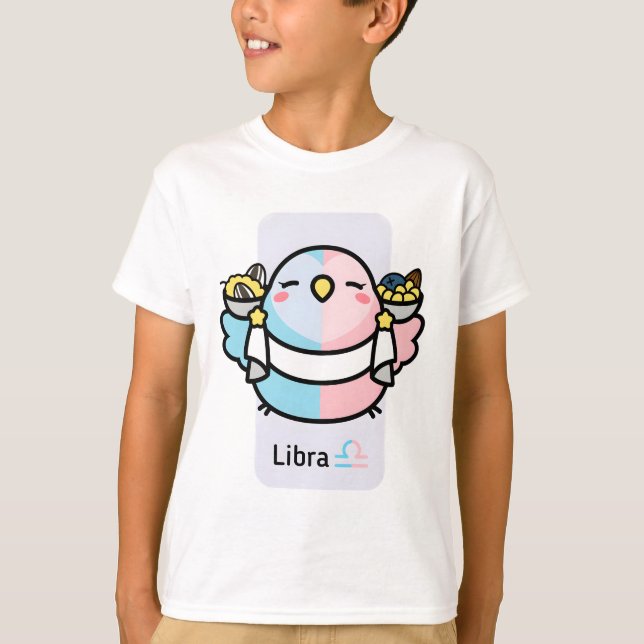 Camiseta Chubby Bird Zodiac Libra (Anverso)
