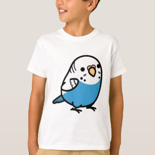 Camiseta Chubby Blue Budgie - Mujer