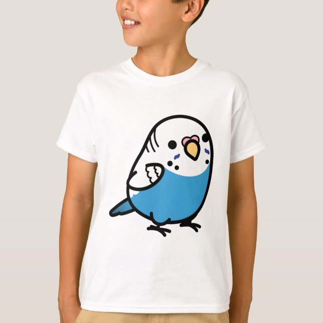 Camiseta Chubby Blue Budgie - Mujer (Anverso)