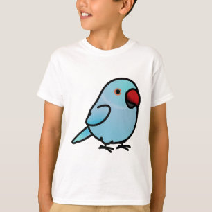 Camiseta Chubby Blue Indian Ringneck Parakeet - Mujer