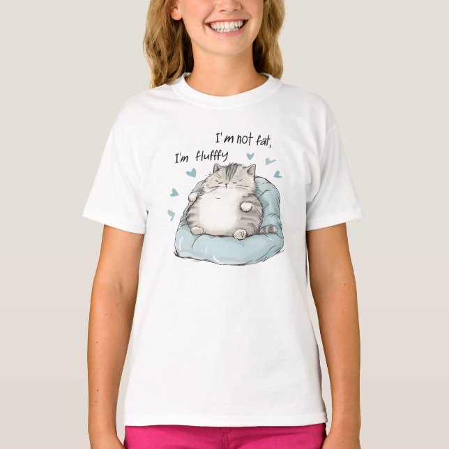 Camiseta Chubby Cat Chill Vibes (Anverso)