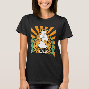 Camiseta Chubby Coffee Tiger