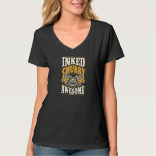 Camiseta Chubby De Tinta Y Tatuaje Positivo Del Cuerpo Impr