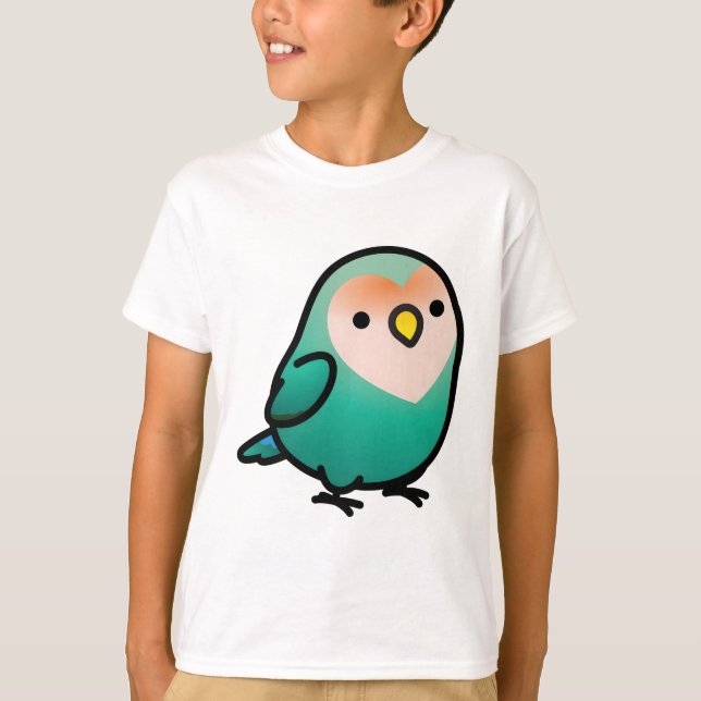 Camiseta Chubby Dutch Blue Peach-face Lovebird (Anverso)