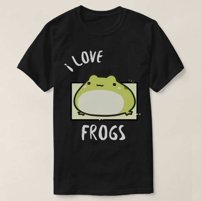 Camiseta Chubby Frog Me encantan las ranas (Diseño del anverso)