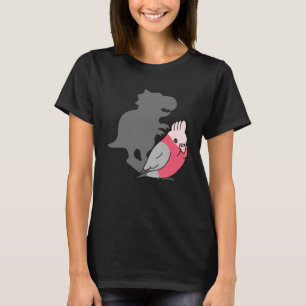 Camiseta Chubby Galah Cockatoo rex Cute Parrot con Dinosau
