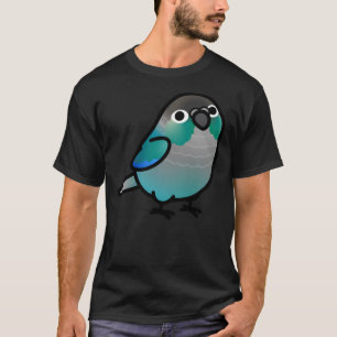 Camiseta Chubby Green Cheek Conure Turquoise 