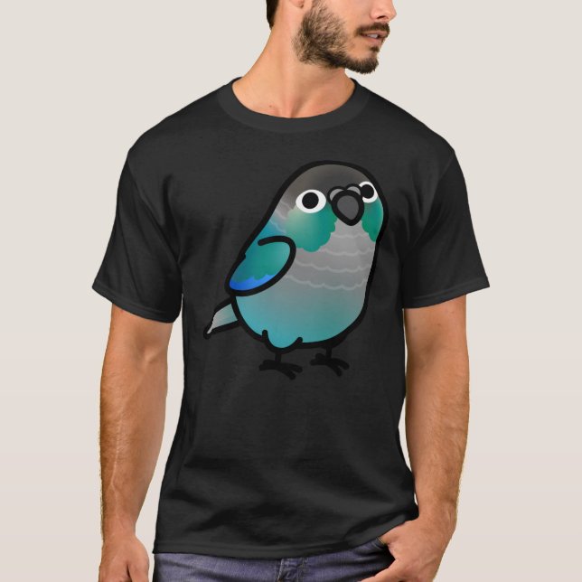 Camiseta Chubby Green Cheek Conure Turquoise  (Anverso)