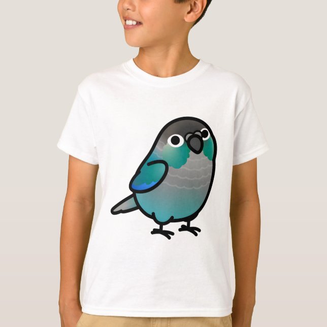 Camiseta Chubby Green Cheek Conure Turquoise (Anverso)