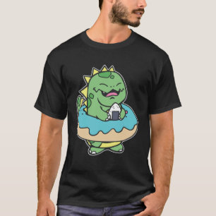 Camiseta Chubby Kid Dinosaur Donut Sweet Pastry Swimming Sp